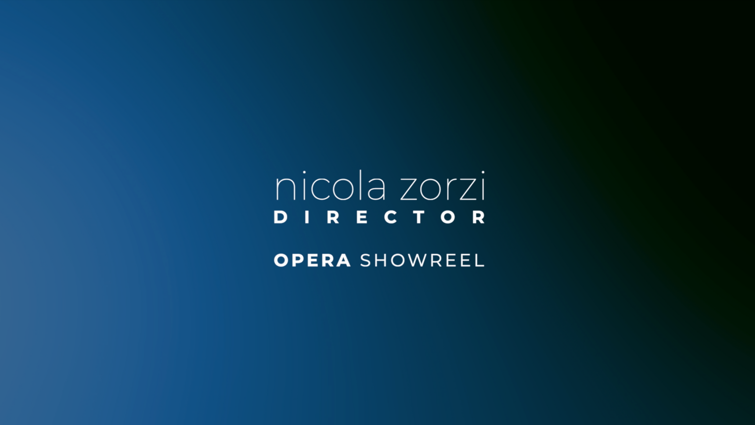 opera showreel